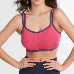 NWT Natori Yogi Yoga Sports Bra Blush Pink SZ 32D
